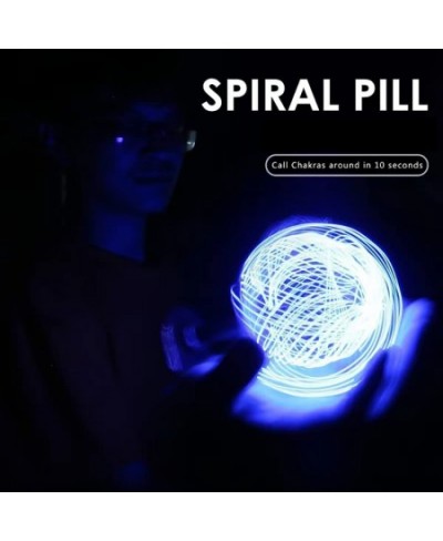 Luminous Spiral Pill Electric Toy - Flashing Rasengan Toy Rotating Floating Toy Spiral Pill Generator for Boys Girls Teenager...