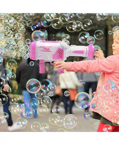 64 Hole Gatlin Bubble Gun Rocket Launcher Bubble Machine Gun Thousands of Bubbles Per Minute Suitable for Kids Adults Suitabl...