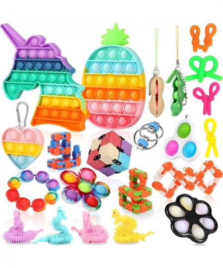 Fidget Toys Pack Set Pop Fidgets Toy Sets Packs Fidget Toys Pack Stress Relief and Anti-Anxiety Tools Sensory Toys (23 Packs)...