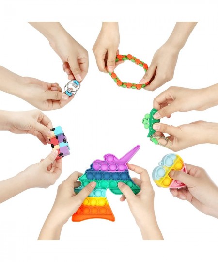 Fidget Toys Pack Set Pop Fidgets Toy Sets Packs Fidget Toys Pack Stress Relief and Anti-Anxiety Tools Sensory Toys (23 Packs)...