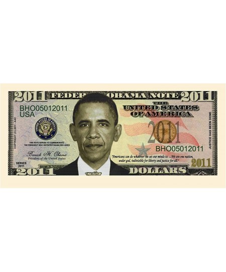 Barack Obama 2011 Commemorative Dollar Bill Collectible in Currency Holder $15.95 - Gags & Practical Joke Toys