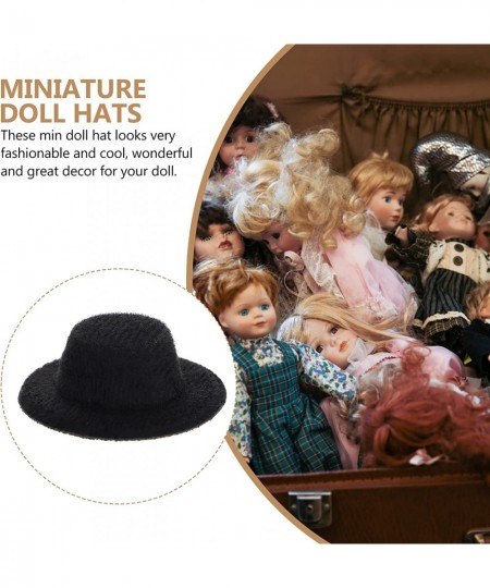 20pcs Miniature Top Hats Mini Black Hats Dollhouse Formal Hats Toy DIY Crafts Accessories for Dollhouse Decoration $16.42 - D...