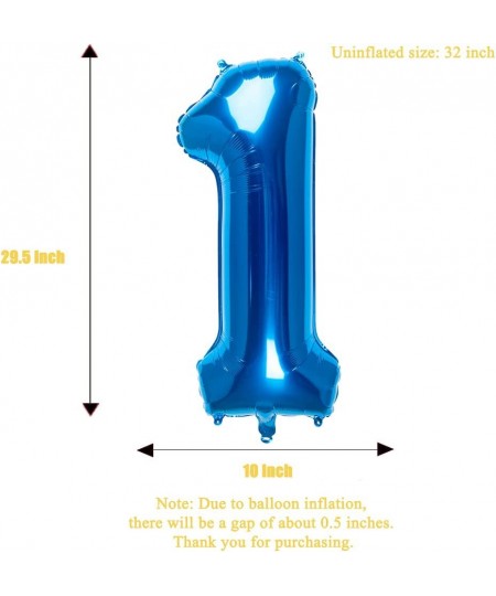 32 Inch Blue Number 1 Balloons Foil Ballon Digital Birthday Party Decoration Supplies (Blue Number 1 Balloon) $15.01 - Kids' ...