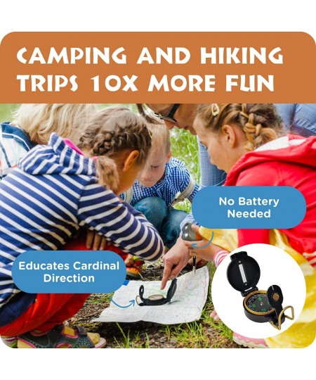 Kids Explorer Kit : Outdoor Binoculars Animal Figurines Hand Crank Flashlight Safari Boonie Hat Camping Gear Magnifying Glass...