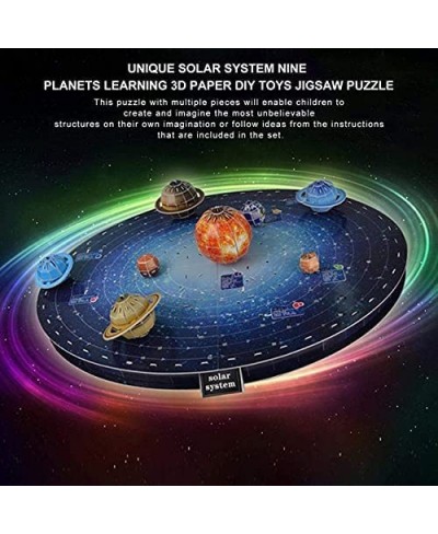 Space 3D Solar System Jigsaw Puzzle Astronomy Planets Toy | Educational Learning Brain Teaser Desk Decor (146 Pieces) $29.98 ...