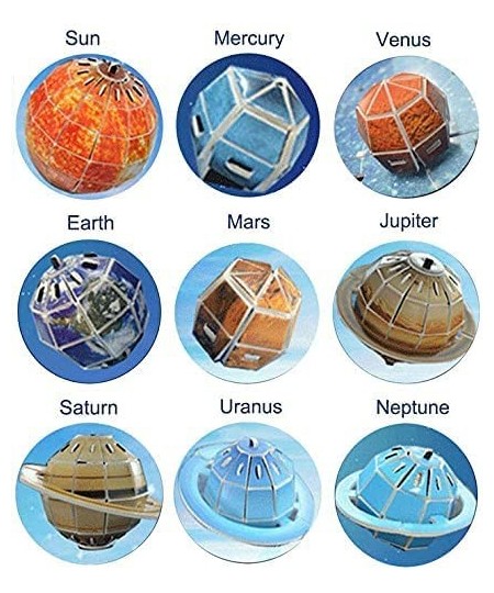 Space 3D Solar System Jigsaw Puzzle Astronomy Planets Toy | Educational Learning Brain Teaser Desk Decor (146 Pieces) $29.98 ...