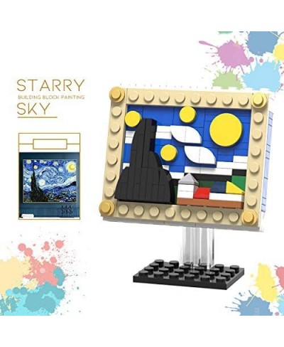 Starry Sky Famous Art Painting Moc Building Blocks Kits Model Building Blocks Sets Gift for Girls and Boys(110pcs) $28.50 - T...