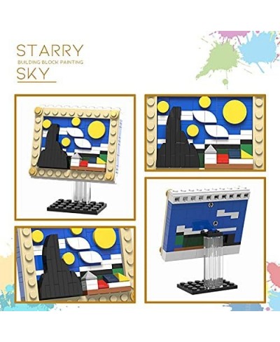 Starry Sky Famous Art Painting Moc Building Blocks Kits Model Building Blocks Sets Gift for Girls and Boys(110pcs) $28.50 - T...