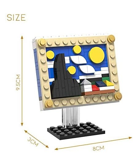 Starry Sky Famous Art Painting Moc Building Blocks Kits Model Building Blocks Sets Gift for Girls and Boys(110pcs) $28.50 - T...