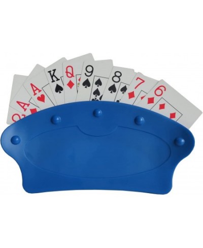 4PCS Mixed Colors Playing Card Holder for Kids Seniors Hands Free Cards Holders for Canasta Poker Parties Family Card Game Ni...