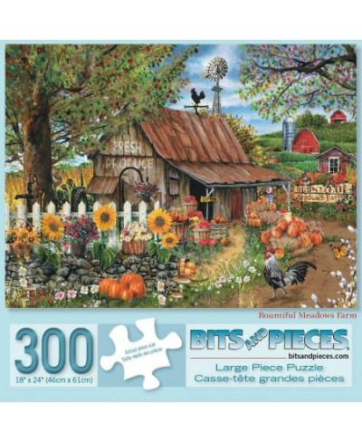 - Bountiful Meadows Farm 300 Piece Jigsaw Puzzles for Adults - Each Puzzle Measures 18" X 24" - Sunflowers Pumpkins Farm 300 ...