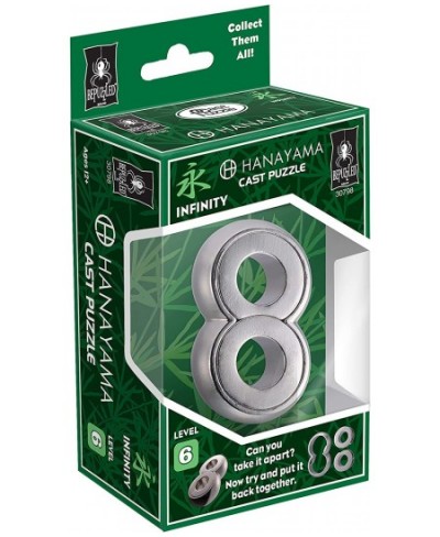 Infinity Hanayama Metal Brainteaser Puzzle Mensa Rated Level 6 for Ages 12 and Up from University Games $24.23 - Brain Teaser...