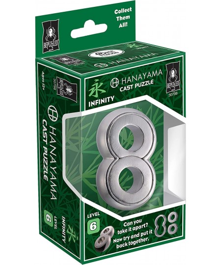 Infinity Hanayama Metal Brainteaser Puzzle Mensa Rated Level 6 for Ages 12 and Up from University Games $24.23 - Brain Teaser...