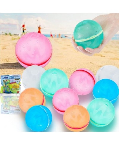 Reusable Water Balloons for Kids Adults 12 PCS Summer Beach Party Water Ball Outdoor Water Toys foar Trampoline Backyard and ...