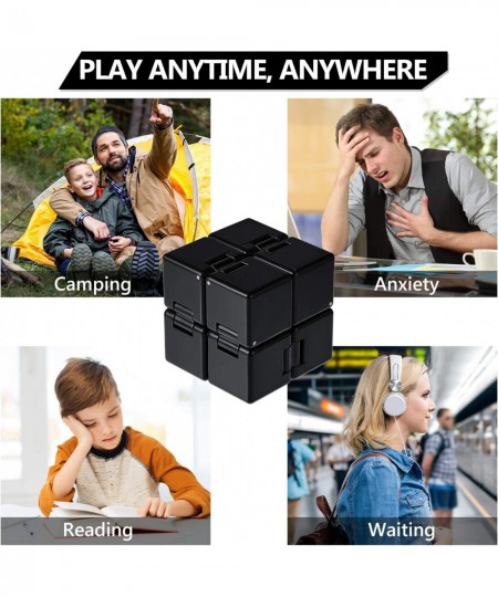 2 Packs Infinity Cube Toys Fidget Blocks Mini Infinity Cube Desk Toy Stress Relief Toys Cube ADHD Desk Toy for Adults Sensory...