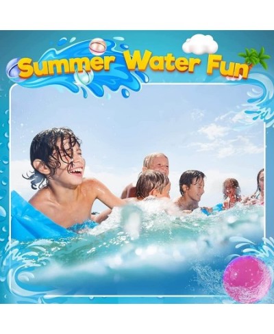 Reusable Water Balloons for Kids Adults 12 PCS Summer Beach Party Water Ball Outdoor Water Toys foar Trampoline Backyard and ...