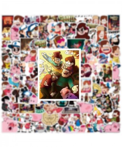 100Pcs Gravity Falls Stickers Pack Cute Funny Cartoon Anime Waterproof Vinyl Sticker Decals for Water Bottle Skateboard Lapto...