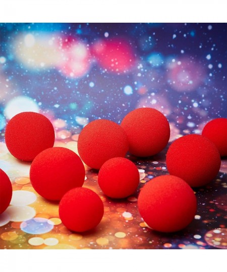 20 Pieces Red Sponge Balls Soft Magic Sponge Balls Combo Close-Up Magic Street Classical Comedy Trick Props 1.4 Inch and 1.8 ...