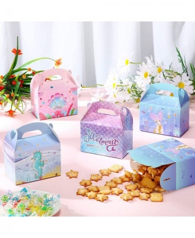 40 Pieces Mermaid Party Favor Candy Goodie Boxes Mermaid Gift Treat Boxes Mermaid Birthday Party Candy Bags Under The Sea The...