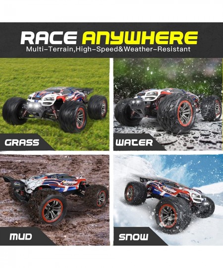 1:10 30+MPH 4WD Large Size RC Cars 2.4Ghz All Terrains Electric Toy Off Road RC Monster Truck Vehicle Car for Boys and Adults...