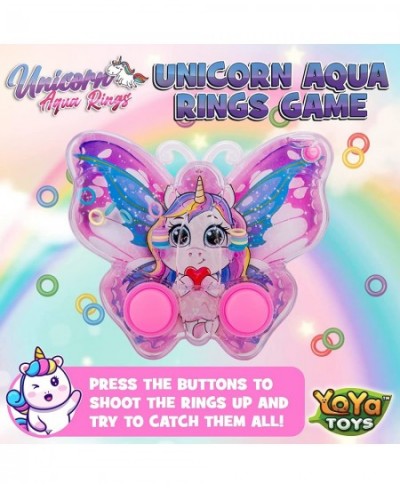 Unicorn Butterfly Water Ring Toss Handheld Game - Water Games for Kids Handheld with Cute Unicorn Design Classic-Style Retro ...