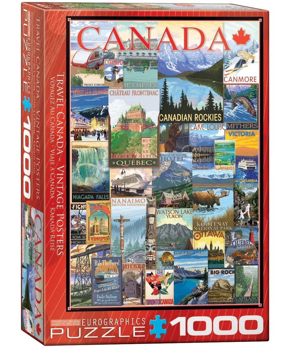 Travel Canada Vintage Ads Puzzle (1000 Piece) (6000-0778) $34.82 - Jigsaw Puzzles