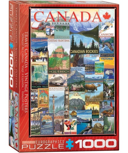 Travel Canada Vintage Ads Puzzle (1000 Piece) (6000-0778) $34.82 - Jigsaw Puzzles