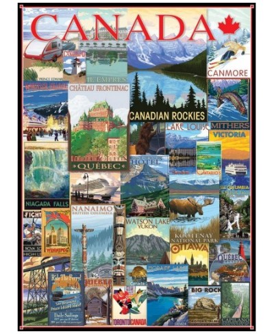 Travel Canada Vintage Ads Puzzle (1000 Piece) (6000-0778) $34.82 - Jigsaw Puzzles