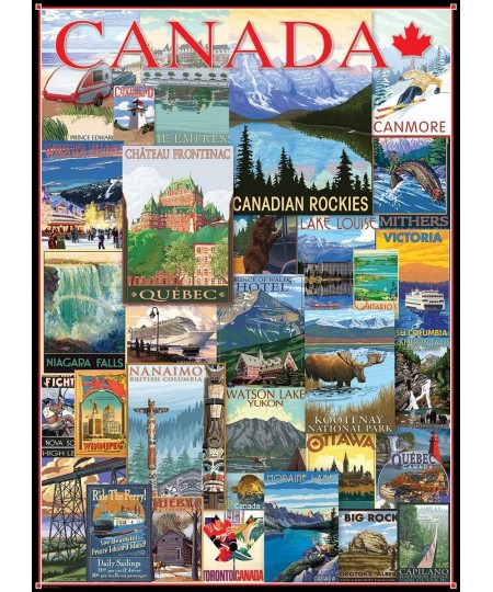 Travel Canada Vintage Ads Puzzle (1000 Piece) (6000-0778) $34.82 - Jigsaw Puzzles