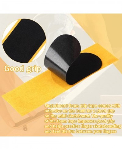 6 Pieces Fingerboard Foam Grip Tape Black Fingerboard Grip Tape Finger Skateboard Foam Tape Non Slip Finger Toy Skateboards T...