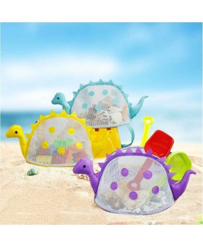 Beach Toy Mesh Beach Bag Kids Shell Bag Dinosaur Beach Sand Toy Totes for Holding Shells Beach Toys Sand Toys Swimming Access...