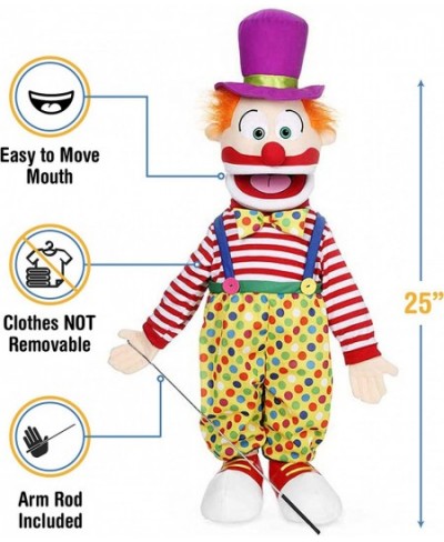 25" Clown w/ Hat Full Body Ventriloquist Style Puppet $95.10 - Ventriloquist Puppets