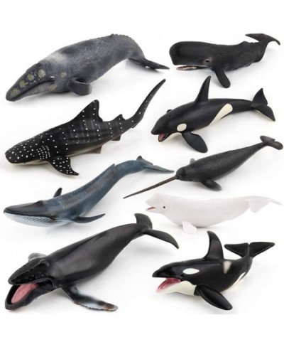 9 Pack Large Ocean Animal Toys Realistic Party Favor Sea Animal Figurines Educational School Project Marine Animal Figures fo...