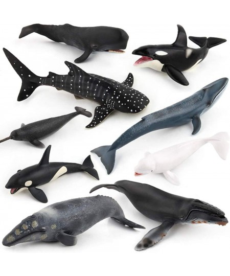 9 Pack Large Ocean Animal Toys Realistic Party Favor Sea Animal Figurines Educational School Project Marine Animal Figures fo...