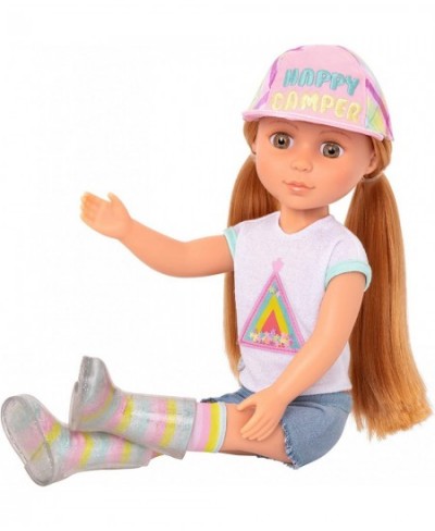 – Astrid 14-inch Poseable Doll – Red Hair & Hazel Eyes — Camping Outfit Matching Cap and Glitter Boots –Toys Clothes and Acce...