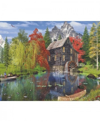 Majestic 1000 Piece Wooden Jigsaw Puzzle Fishing by The Mill $27.79 - Jigsaw Puzzles