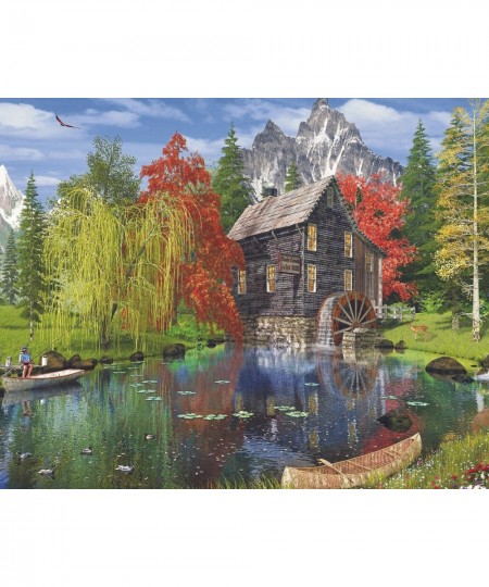 Majestic 1000 Piece Wooden Jigsaw Puzzle Fishing by The Mill $27.79 - Jigsaw Puzzles