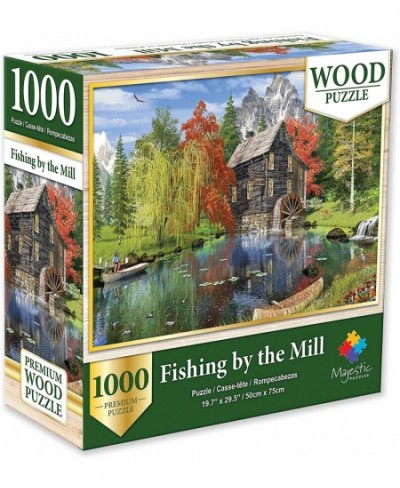 Majestic 1000 Piece Wooden Jigsaw Puzzle Fishing by The Mill $27.79 - Jigsaw Puzzles