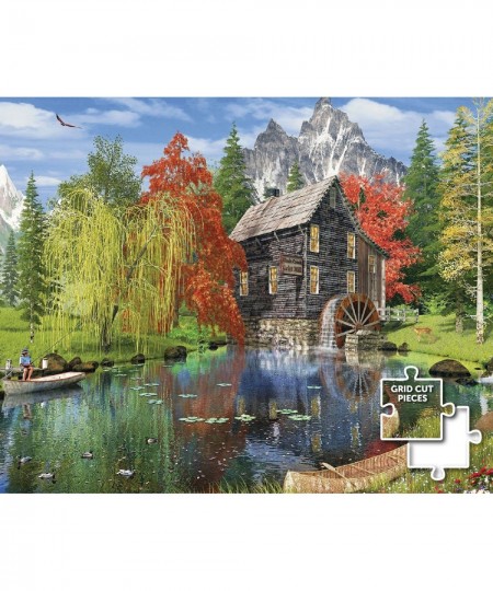 Majestic 1000 Piece Wooden Jigsaw Puzzle Fishing by The Mill $27.79 - Jigsaw Puzzles