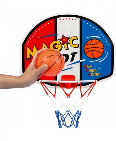 Magic Shot Mini Indoor Basketball Hoop Set for Kids - Kids Plastic Basketball Hoop with Backboard Ball and Pump for Kids Spor...