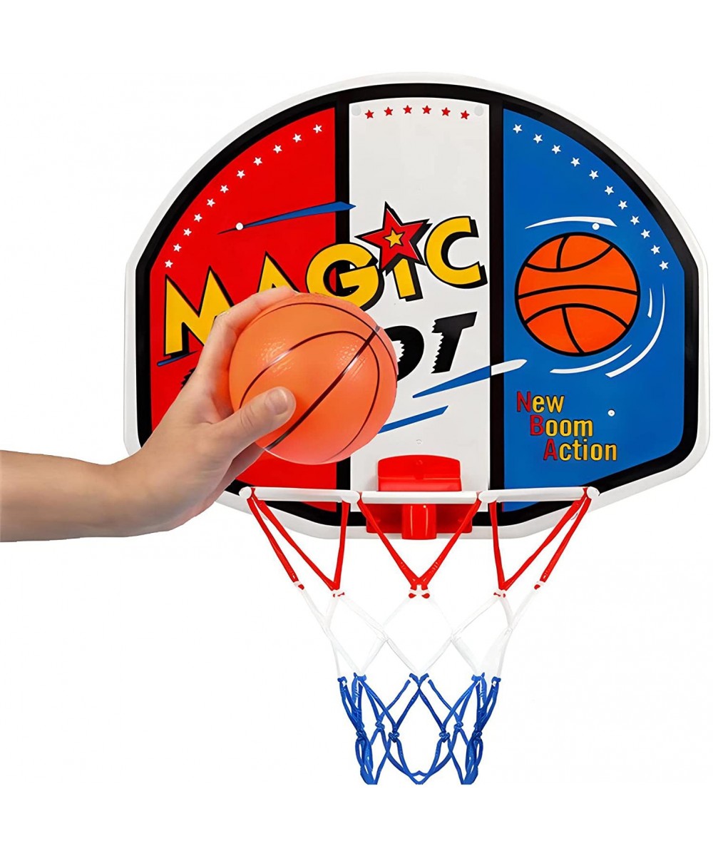 Magic Shot Mini Indoor Basketball Hoop Set for Kids - Kids Plastic Basketball Hoop with Backboard Ball and Pump for Kids Spor...