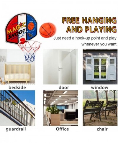 Magic Shot Mini Indoor Basketball Hoop Set for Kids - Kids Plastic Basketball Hoop with Backboard Ball and Pump for Kids Spor...