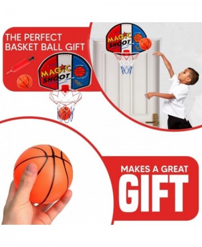 Magic Shot Mini Indoor Basketball Hoop Set for Kids - Kids Plastic Basketball Hoop with Backboard Ball and Pump for Kids Spor...