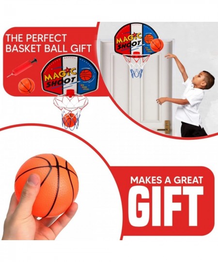 Magic Shot Mini Indoor Basketball Hoop Set for Kids - Kids Plastic Basketball Hoop with Backboard Ball and Pump for Kids Spor...