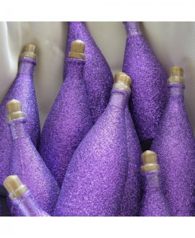 Wedding Bubbles in Glittery Purple Bottles - 12 Pack | Mini Bubbles for Wedding Anniversary Engagement Bridal Wedding Party F...