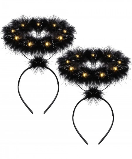 2 Pack Light Up Angel Halo Headband LED Feather Headband Angel Halo Headband for Christmas Angel Costumes LED $17.08 - Kids' ...