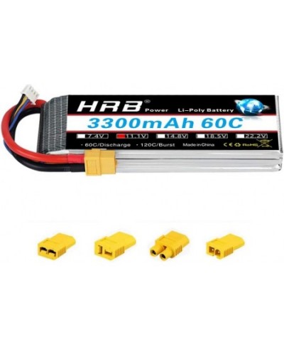 3S 11.1V 3300mAh 60C Lipo Battery with XT60 Connector Compatible with RC Airplane RC Helicopter RC Car RC Truck RC Boat (EC3/...