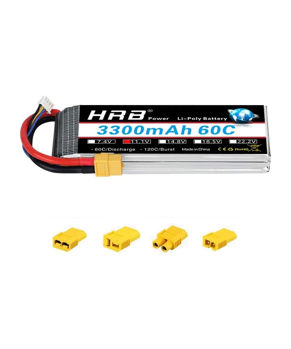 3S 11.1V 3300mAh 60C Lipo Battery with XT60 Connector Compatible with RC Airplane RC Helicopter RC Car RC Truck RC Boat (EC3/...