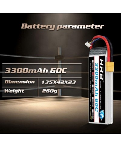 3S 11.1V 3300mAh 60C Lipo Battery with XT60 Connector Compatible with RC Airplane RC Helicopter RC Car RC Truck RC Boat (EC3/...