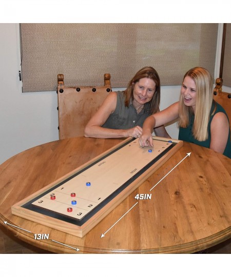 Shuffleboard and Curling 2 in 1 Board Games - Classic Tabletop or Giant Size - Choose Your Style $73.90 - Board Games